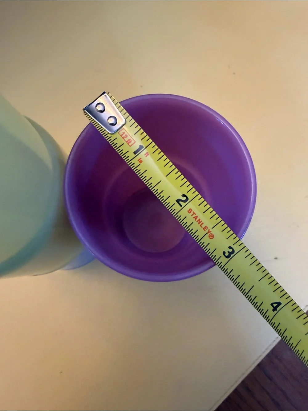 Tupperware vintage Colorful Plastic Stacking Cups - Yellow, Lavender, Purple